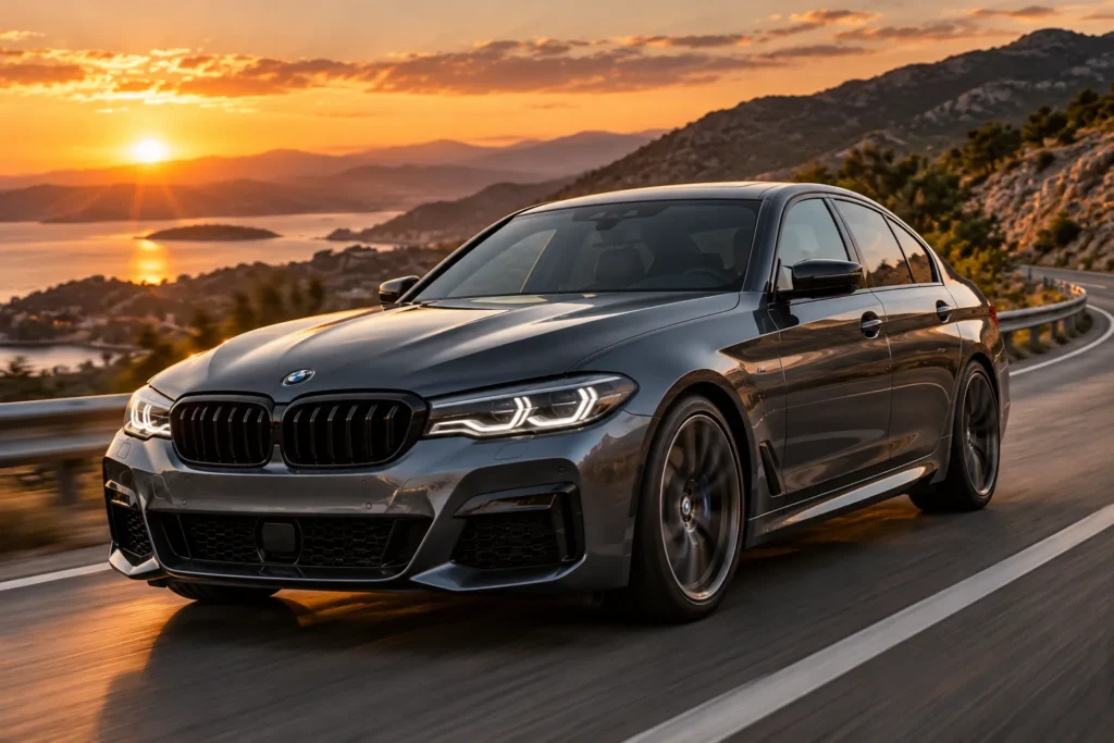 BMW M550i with the updated N63 V8 engine