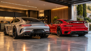 AMG GT 63 vs Porsche 911 Turbo S parked side by side
